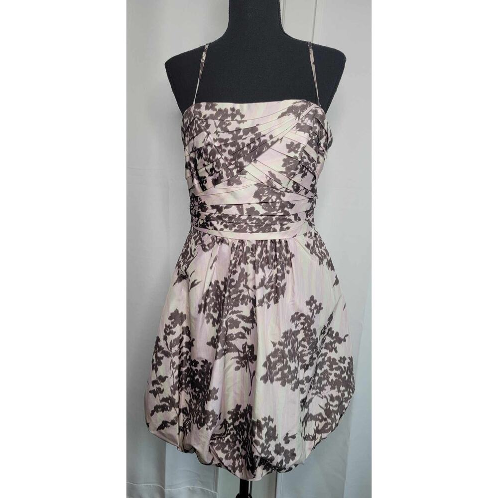 BCBG Maz Azria Misty Haze Bubble Hem 100% Silk Dress - Size 6